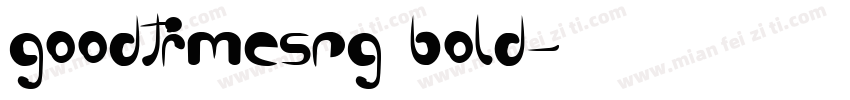 goodtimesrg bold字体转换